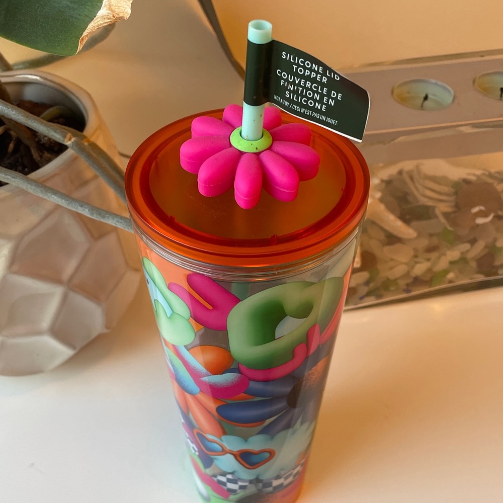 Starbucks Floral 2025 24oz Cold Cup Tumbler NWT - Picture 4 of 10